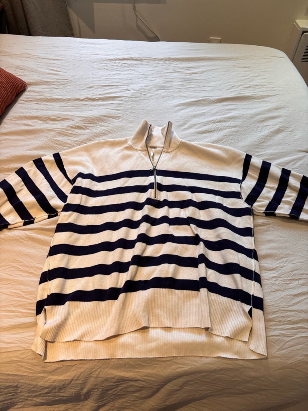 Free People Oversized Striped Sweater